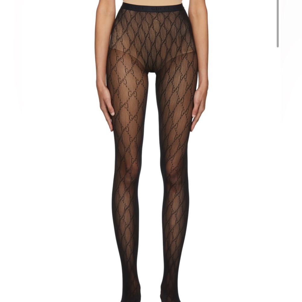 Women’s black Gucci tights